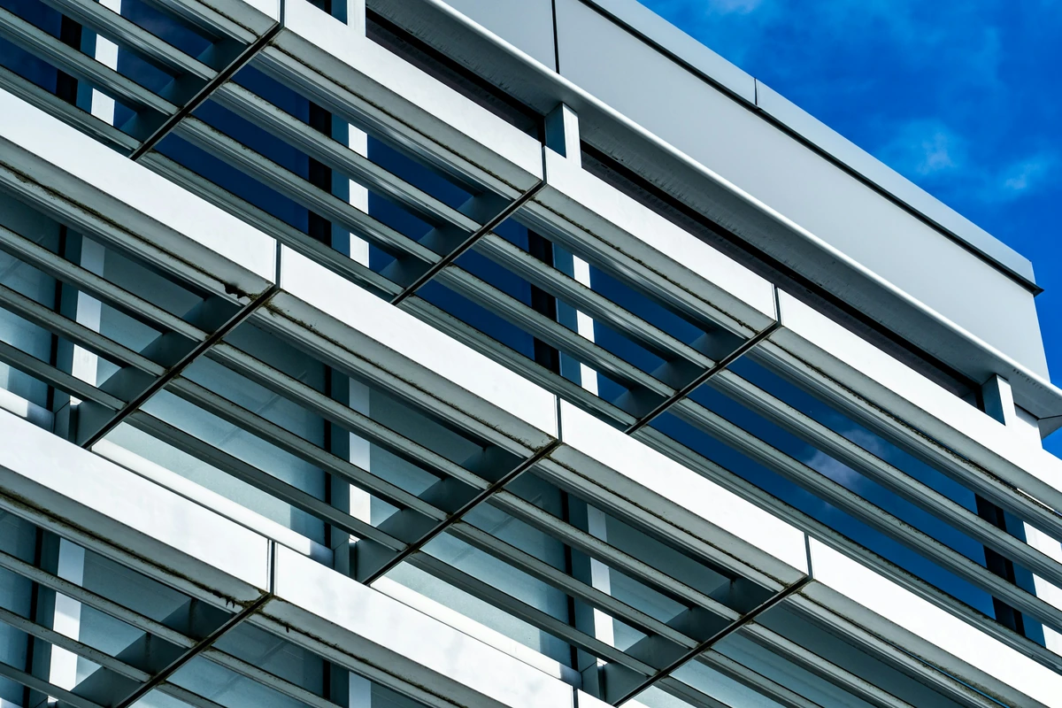 Modern building facade detail