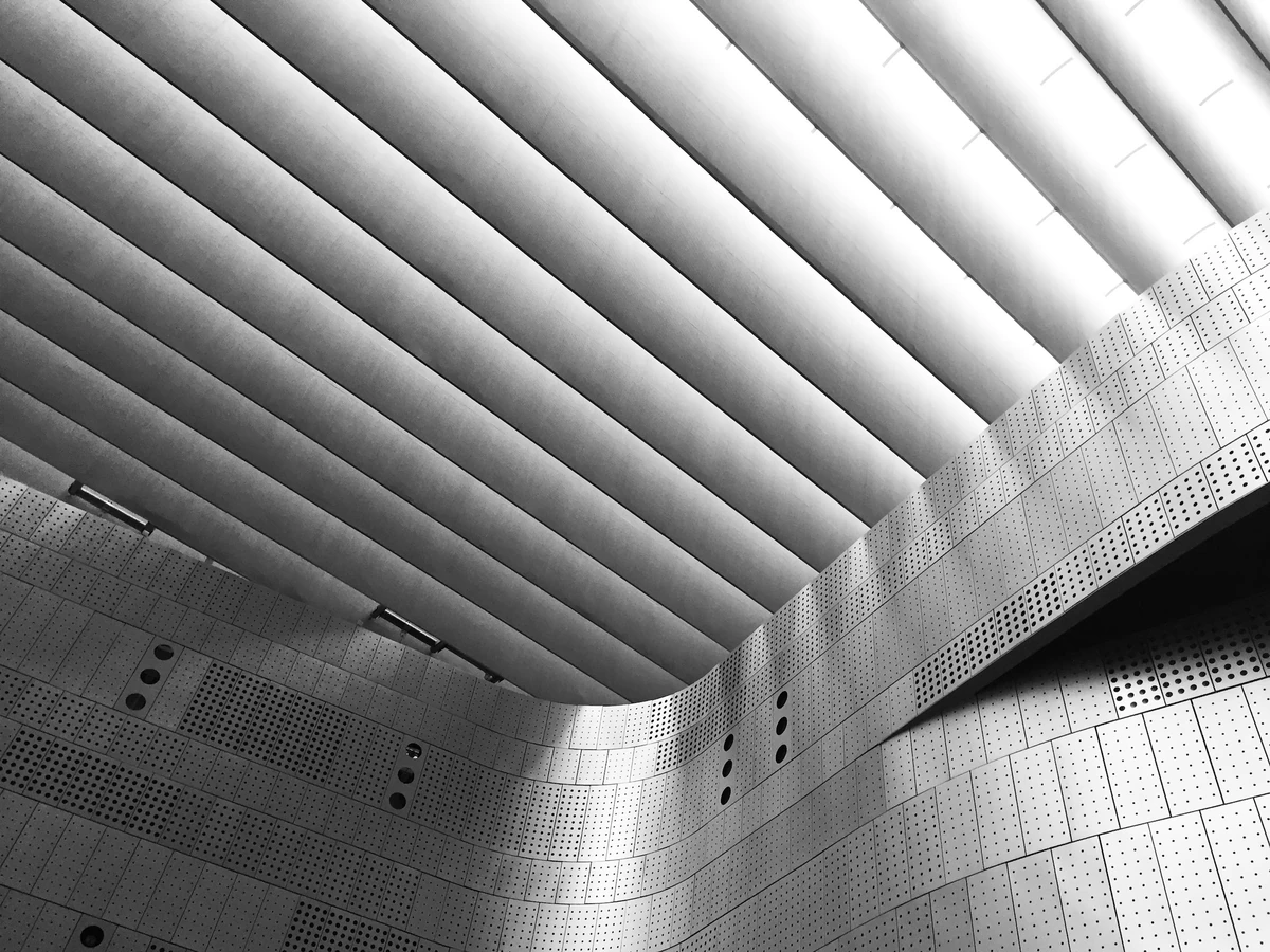 Architectural metal surface detail