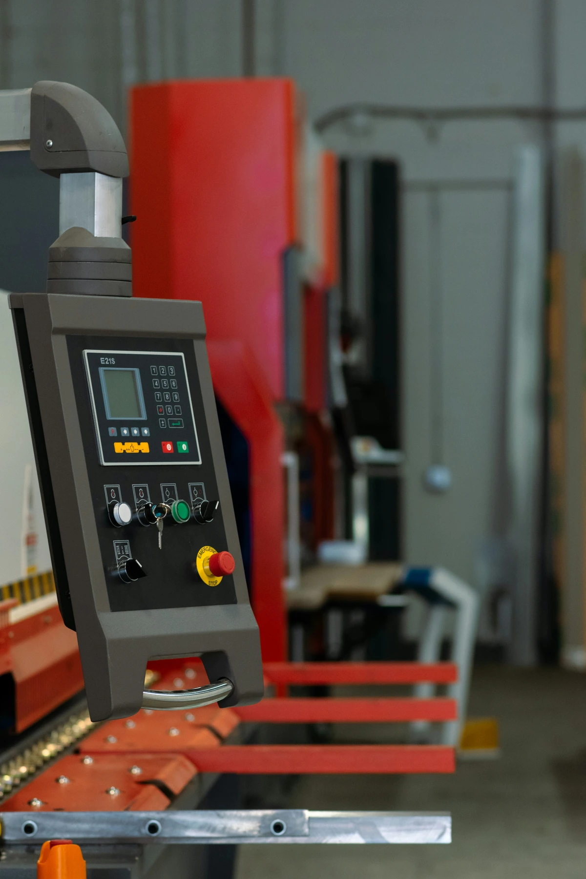 Manufacturing equipment control panel