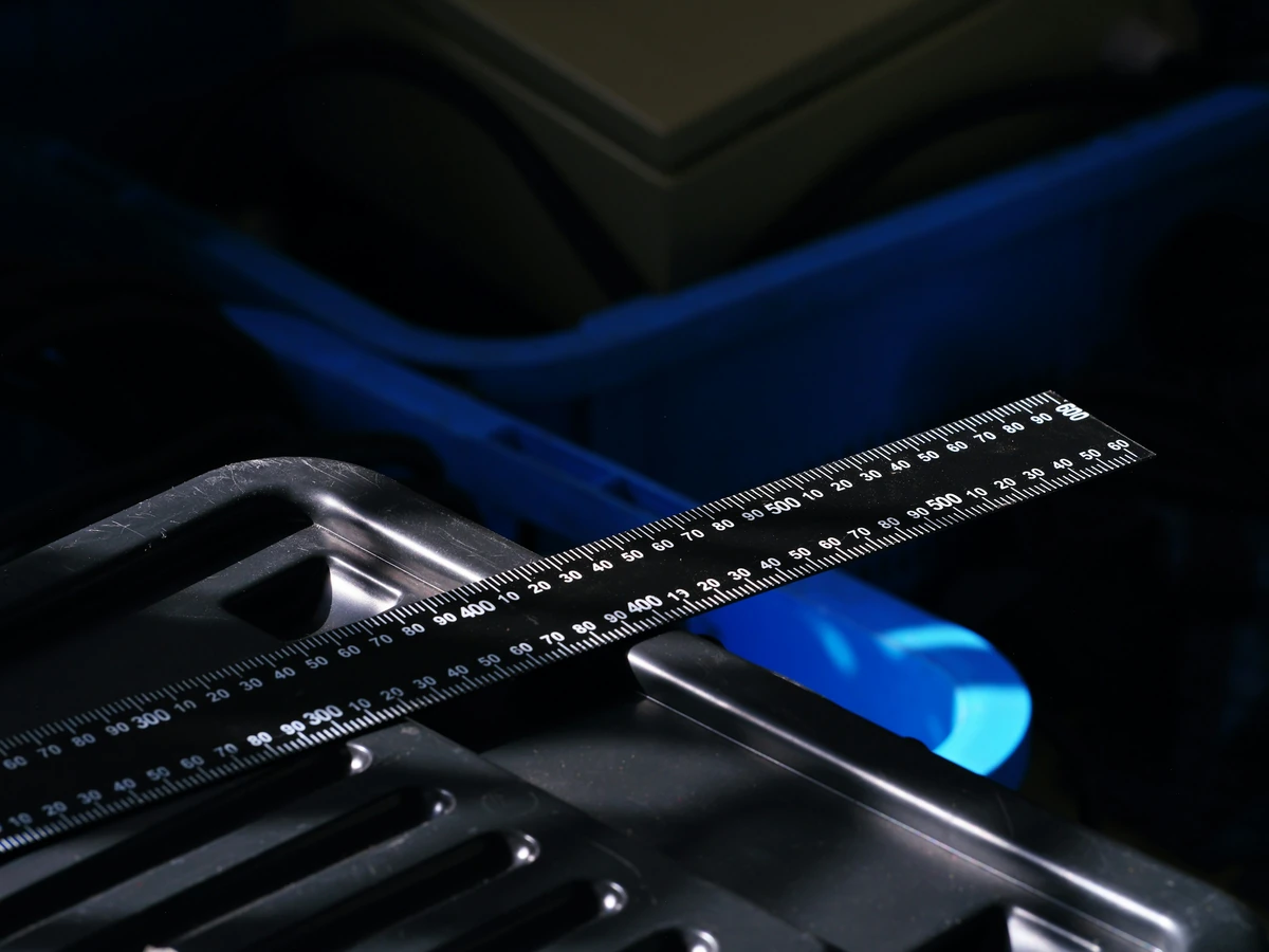 Dimensional reference on a manufactured surface
