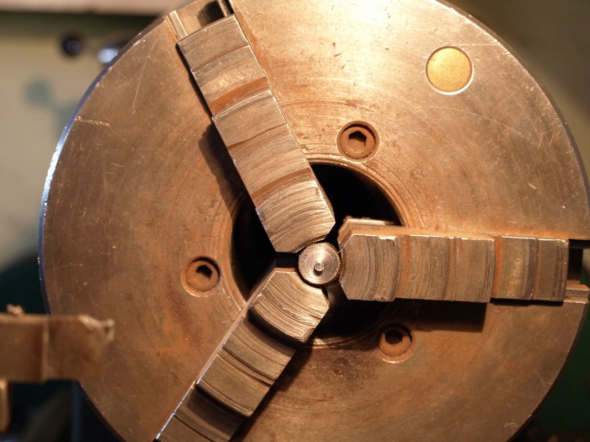 Lathe chuck and metal workholding detail