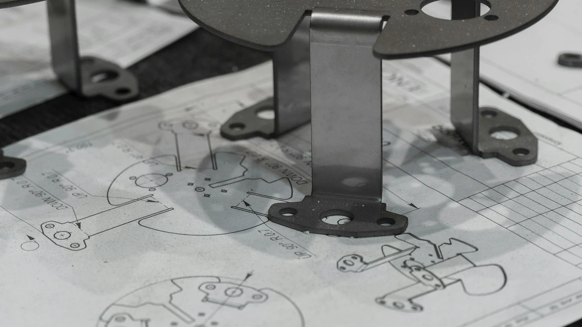 Fabricated brackets on engineering drawings