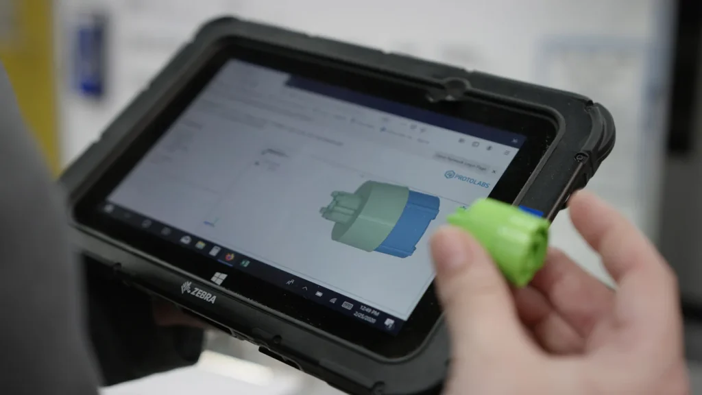 Dimensional inspection of a manufactured component